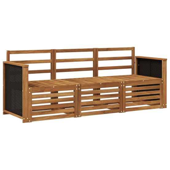 Ensembles de canapés 3 pc bois d'acacia massif