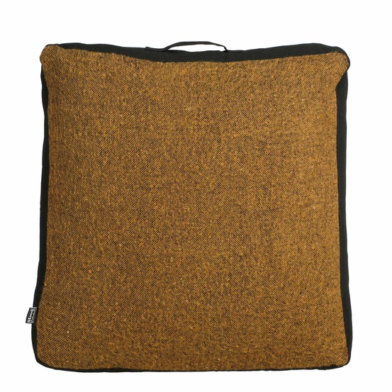 In the mood collection chrissy coussin de sol - l57 x l57 x h10 cm - coton recyclé - marron