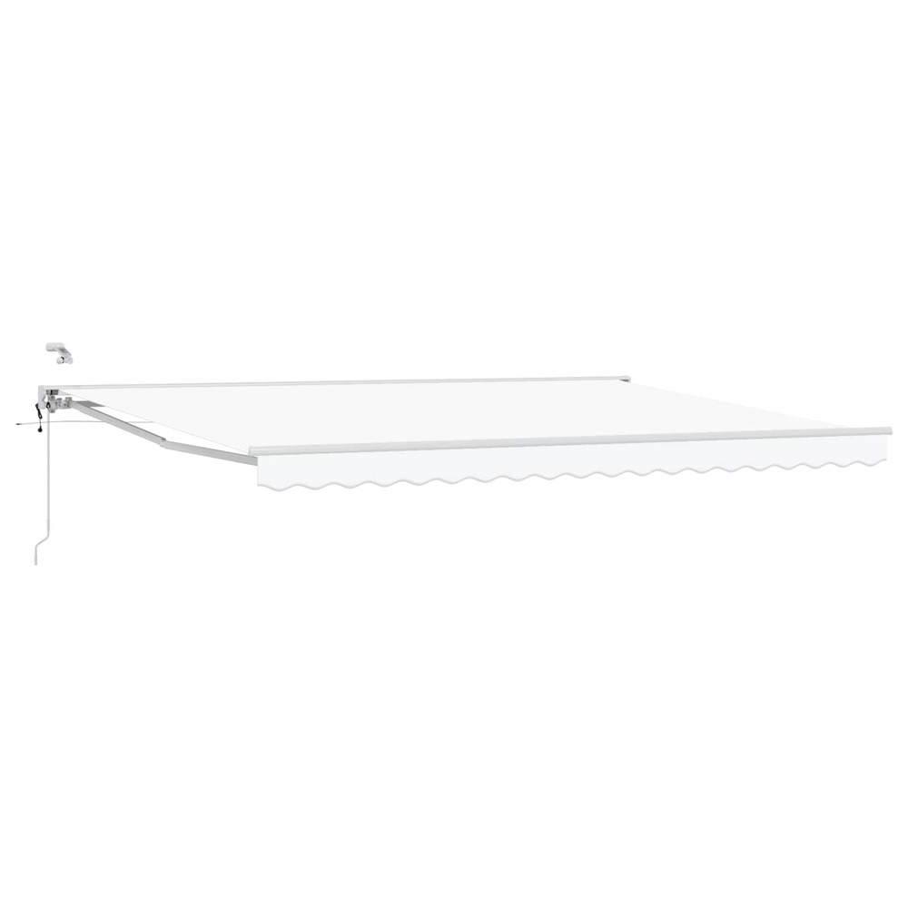 Auvent rétractable électrique blanc 5 × 3,5 m