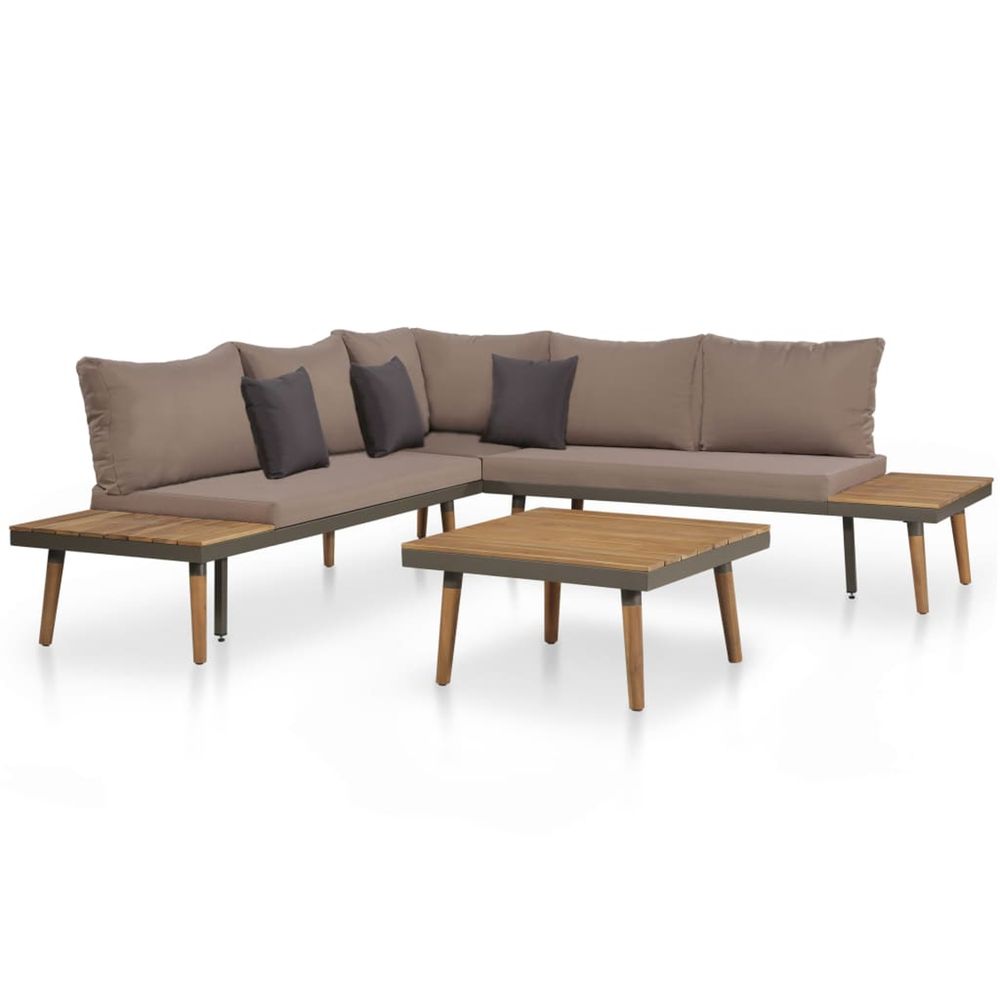 VIDAXL SALON DE JARDIN 4P 2-(917545)