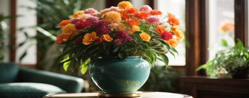 fleurs délicates posée sur une table apportant une touche d'élégance à l'intérieur.