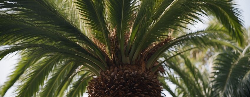 Gros plan sur un palmier cycas