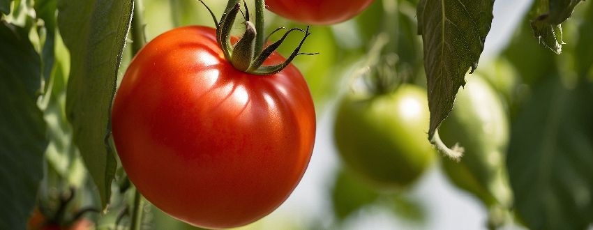 Magnifique tomate en gros plan