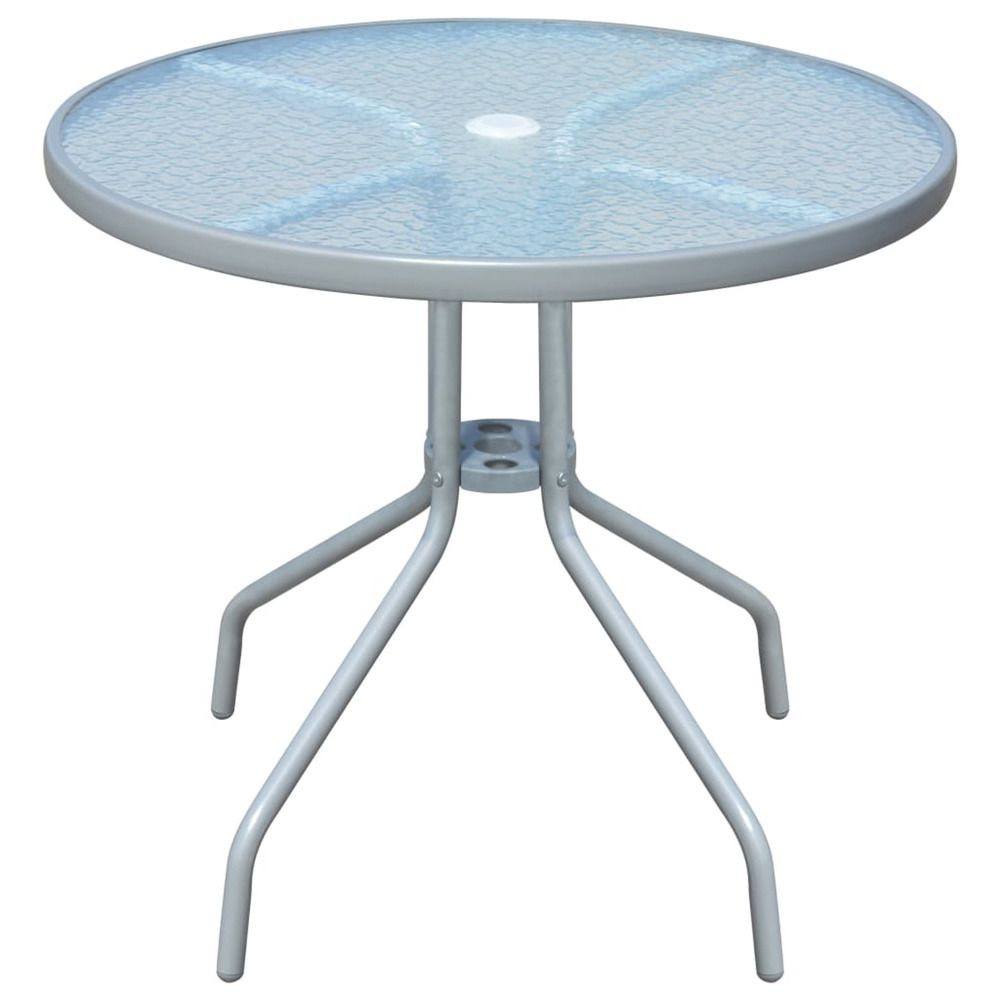 TABLE DE BISTRO GRIS 80X71 CM-(866928)