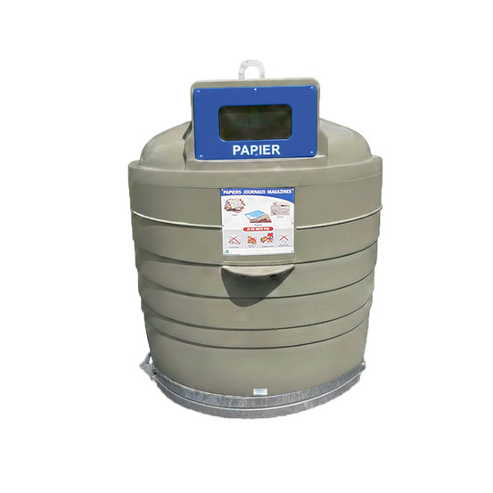 Colonne aérienne d'apport volontaire 4m3 simple crochet pehd valory