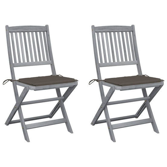 Chaises pliables d'extérieur 2 pcs