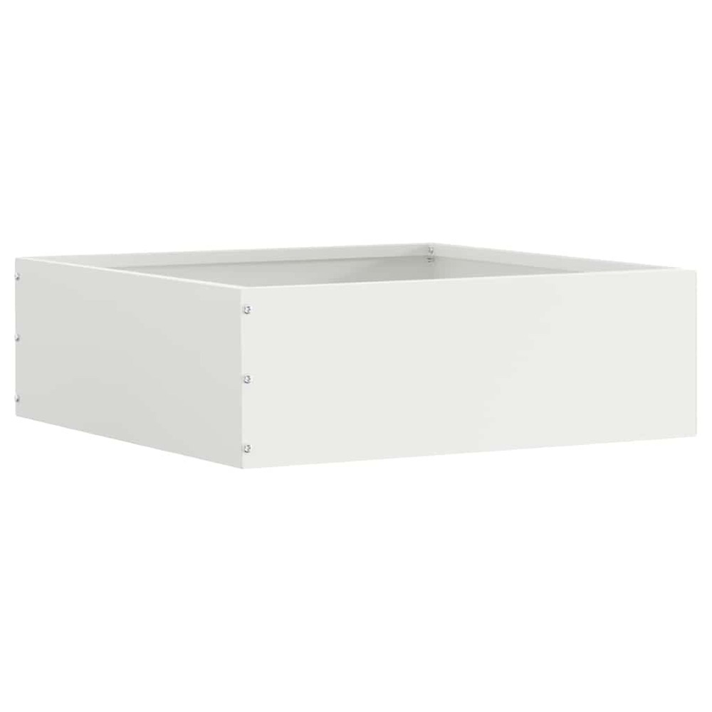 Bordure de pelouse blanc 40 x 40 x 13 cm acier