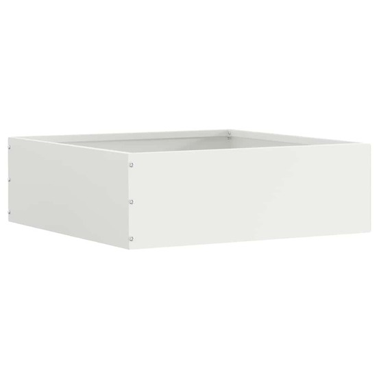 Bordure de pelouse blanc 40 x 40 x 13 cm acier