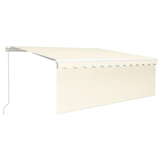 Auvent rétractable crème 4 × 3 m polyester