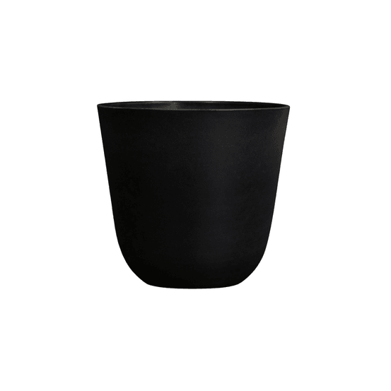 Pot palermo noir x h36 - cache-pot - h36 cm - ø40 cm