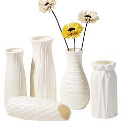 Vase en plastique pour arrangement de fleurs en style nordique - décoration de maison et de table vase en plastique anti-chute