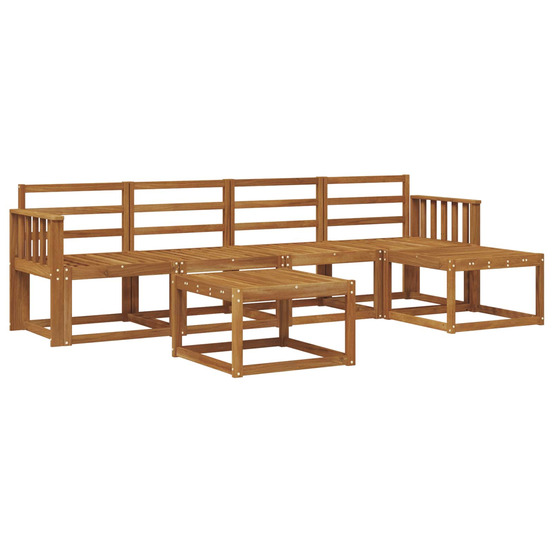 Ensemble de canapés d'extérieur 6 pcs naturel