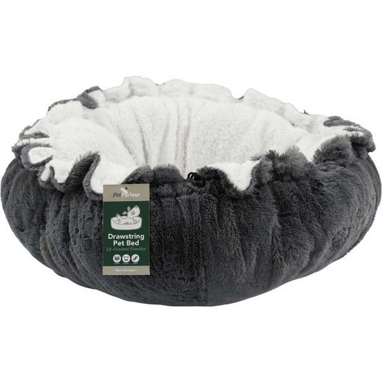 Coussin pour animaux avec lien de serrage 80 x 19 cm gris