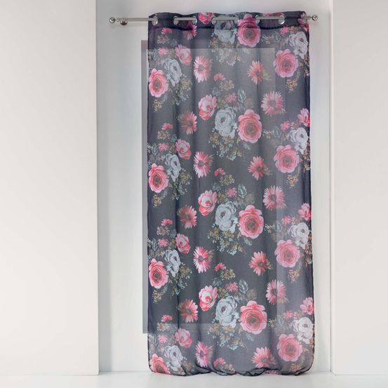 Panneau a oeillets rideau voile collection flowers