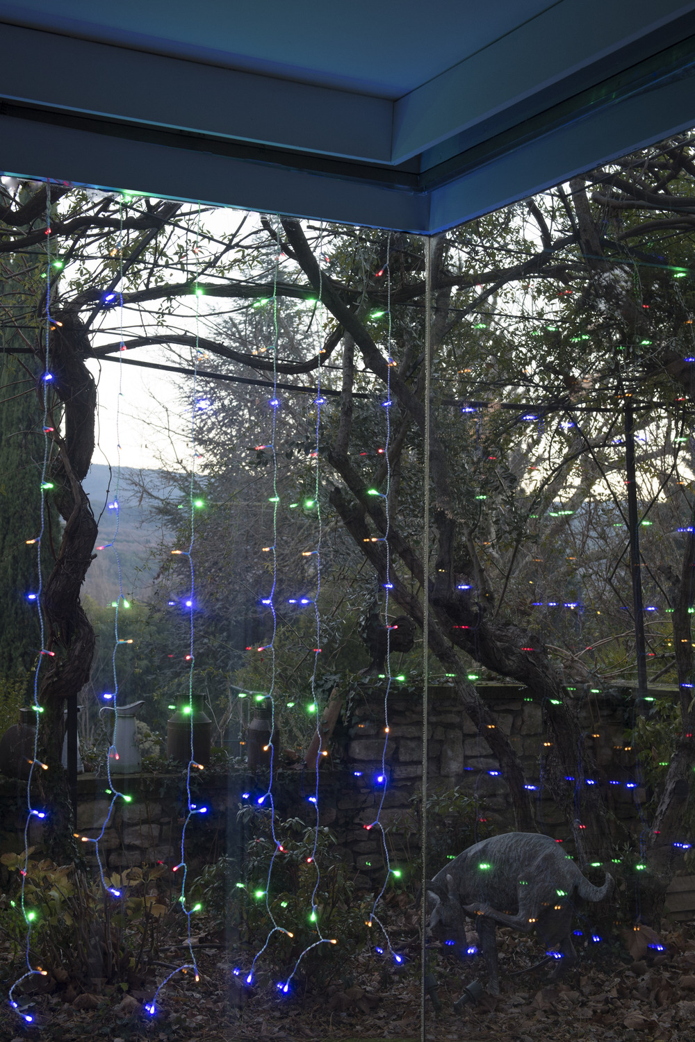 Rideau brillant led opaque - 2mx2m