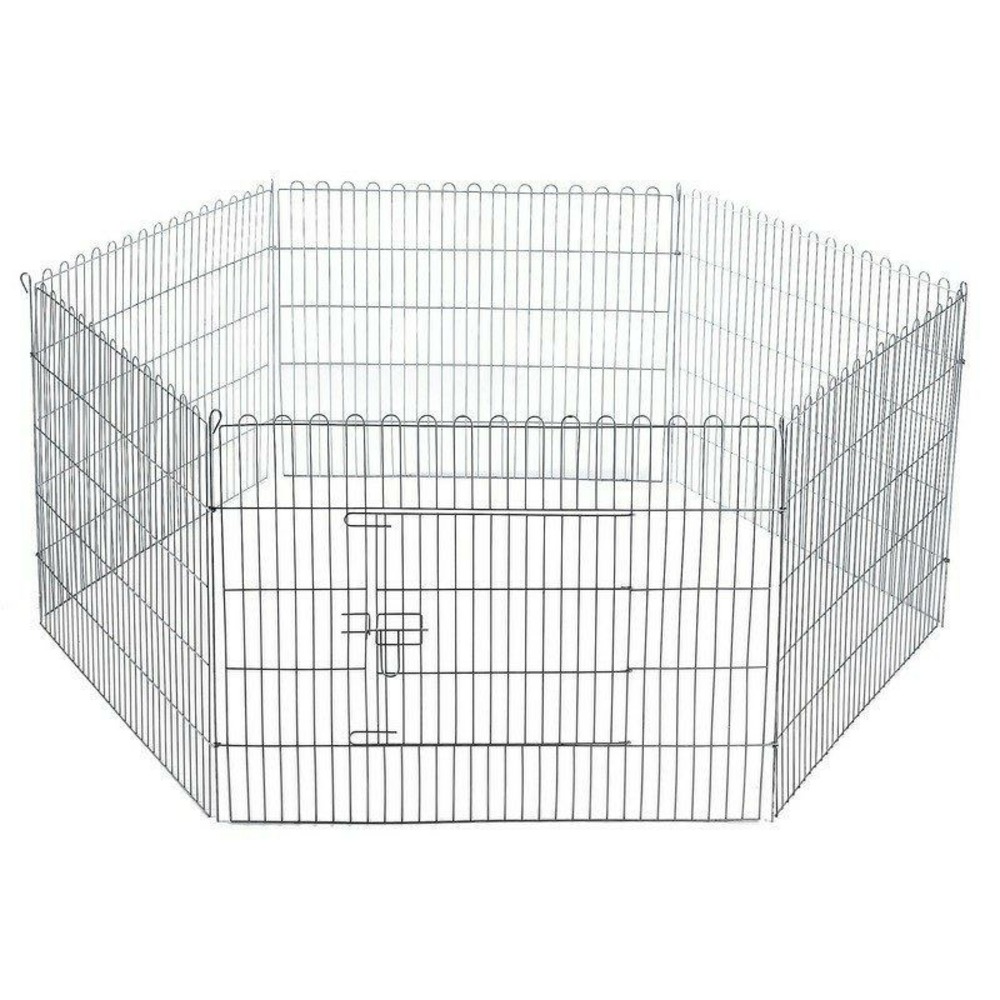 Cage exposition hexagonal grande