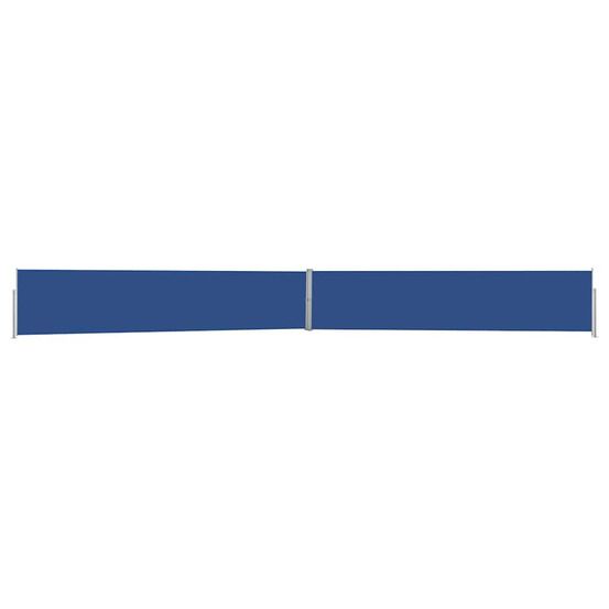 Auvent latéral rétractable de patio 140x1200 cm bleu