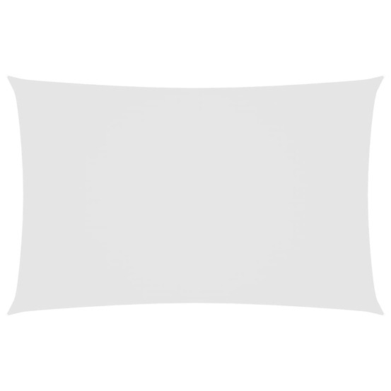 Voile de parasol tissu oxford rectangulaire 2,5x5 m blanc