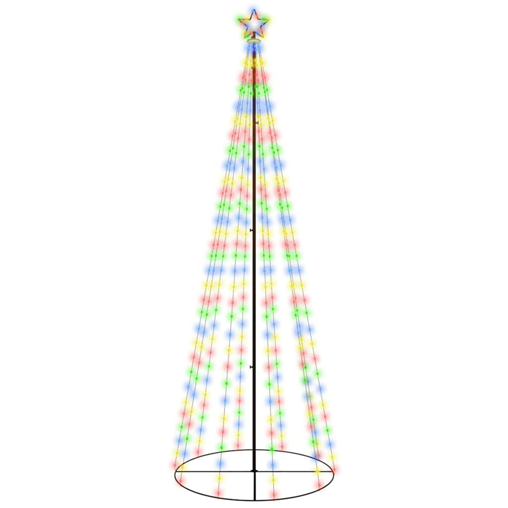 Arbre de noël cône 310 led colorées 100x300 cm