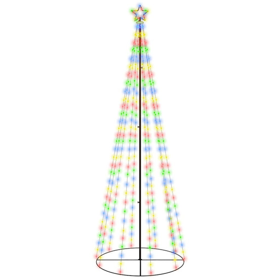 Arbre de noël cône 310 led colorées 100x300 cm