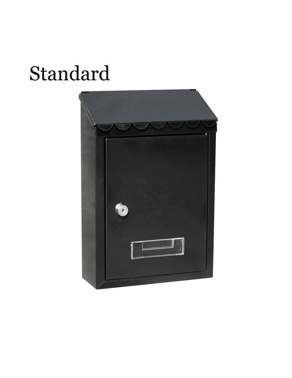 Boîte à lettres en acier modèle standard noire