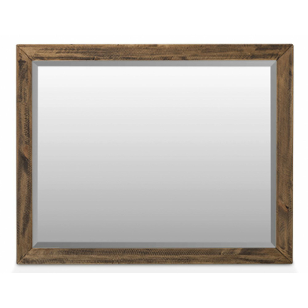 Miroir bois marron 100x80cm