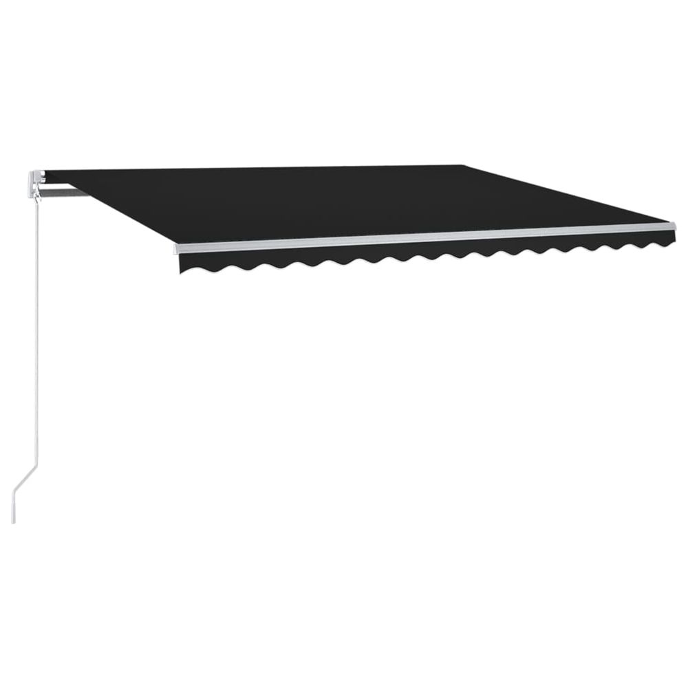 Auvent automatique capteur de vent et led 300x250 cm anthracite