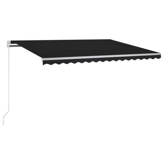 Auvent automatique capteur de vent et led 300x250 cm anthracite