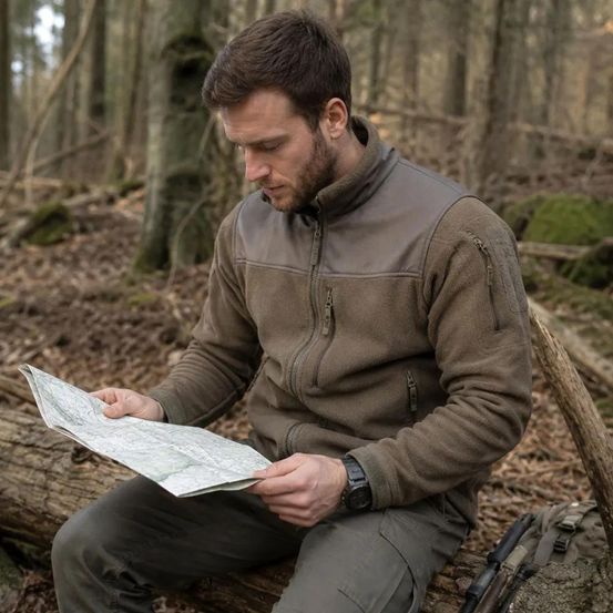 Veste alpha microfleece polaire 420g/m² 5 poches tactiques