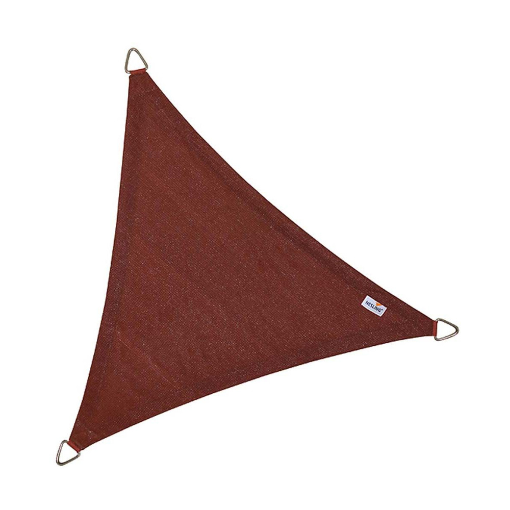 Voile d'ombrage triangulaire coolfit terracotta 5 x 5 x 5 m