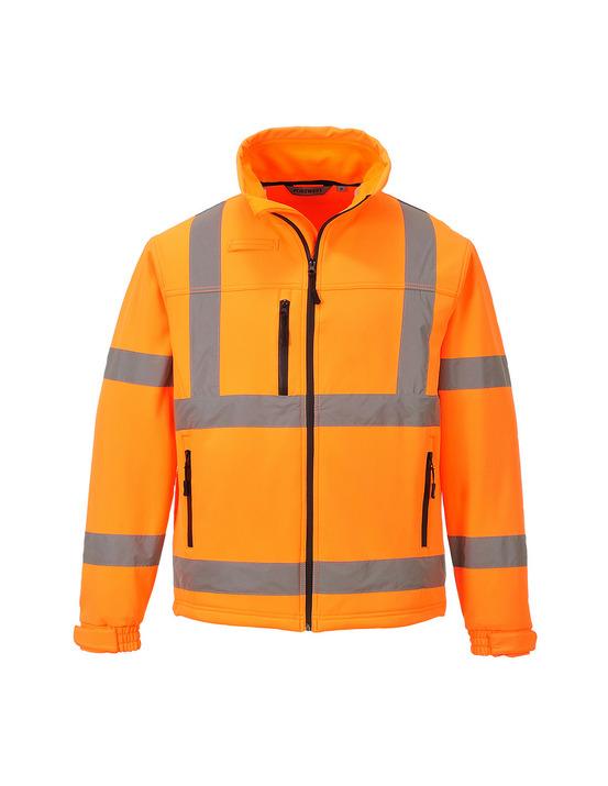 Veste softshell classic hi-vis (3 couches) couleur : orange taille l - portwest