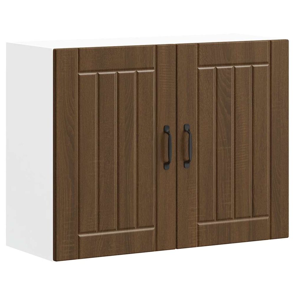 Armoire murale de cuisine lucca chêne marron bois ingénierie