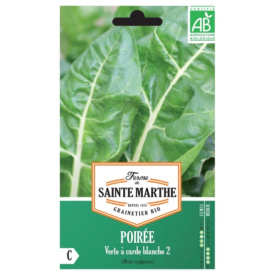 Bette à carde 'verte à carde blanche 2' le sachet de 150 graines environ (2.9g)