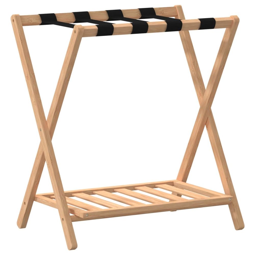 Porte-bagages 68x38x58 cm bambou