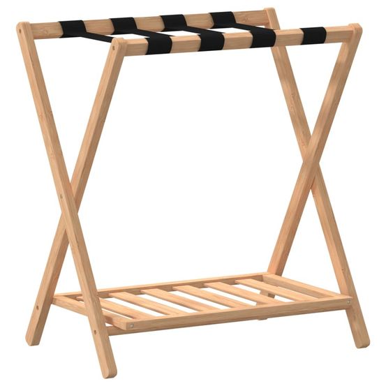 Porte-bagages 68x38x58 cm bambou