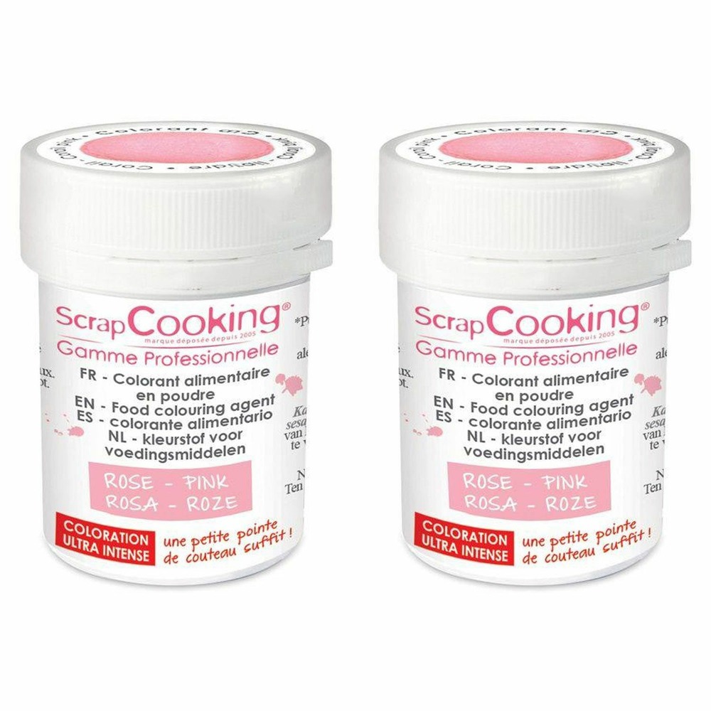 Colorant alimentaire en poudre 10 g - rose poudré