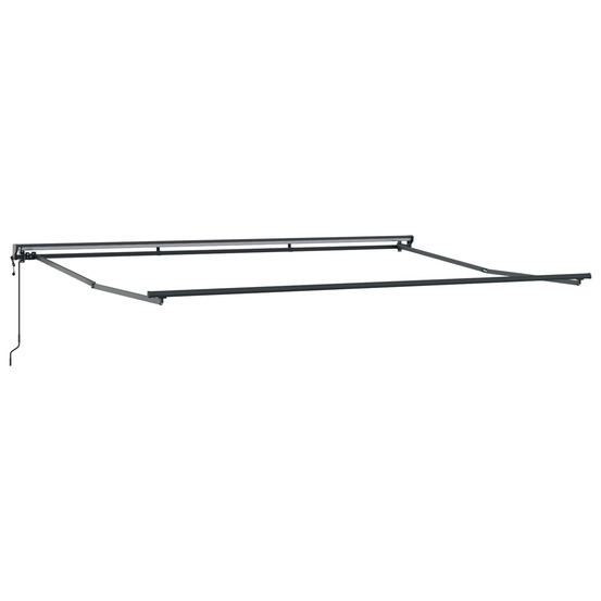 Cadre de store rétractable électrique anthracite 4 x 2 m acier