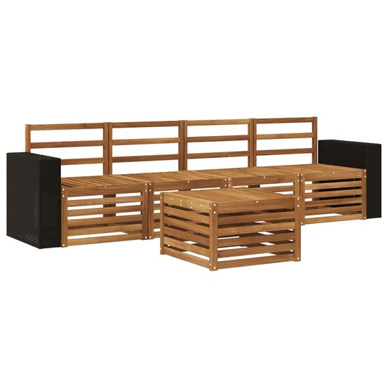 Ensemble de canapés d'extérieur 5 pc naturel