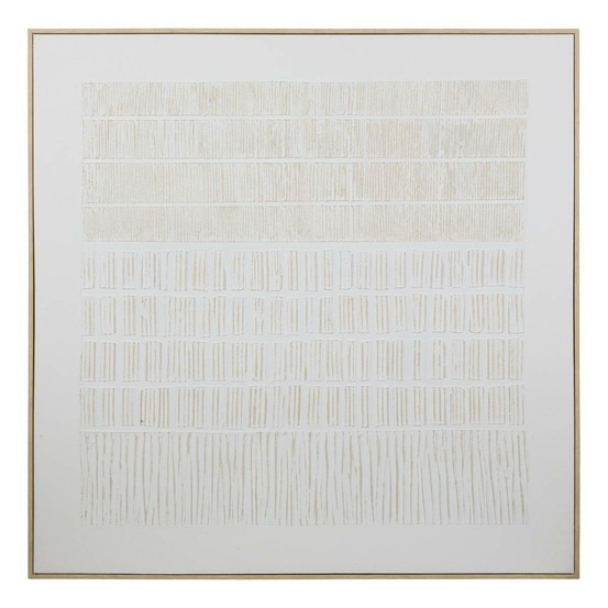 Toile 3d morens 100x100cm blanc