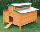 Poulailler calgary en bois, toit métal 8 à 12 poules