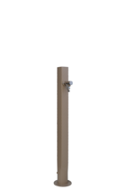 Borne téthys taupe avec robinet rounded h. 95cm x l. 15cm