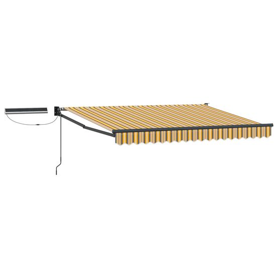 Auvent rétractable électrique jaune, gris, anthracite 2,5 x 2 m