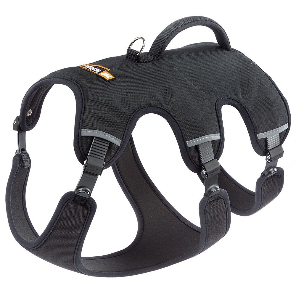 Ferplast harnais chien réglable l poitrail 70-80 cm avec poignée, noir