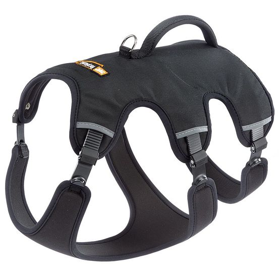 Ferplast harnais chien réglable l poitrail 70-80 cm avec poignée, noir