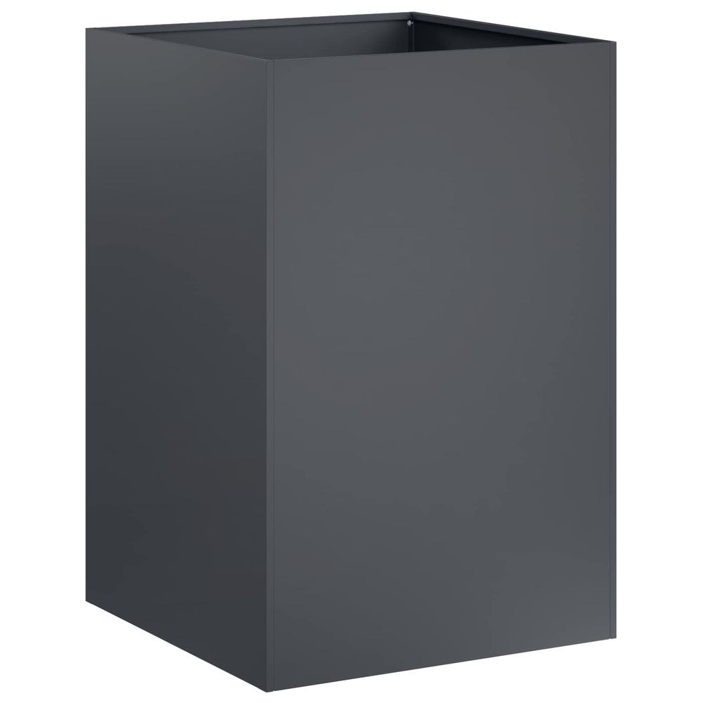 Cache-pot de jardin anthracite 50 x 50 x 75 cm