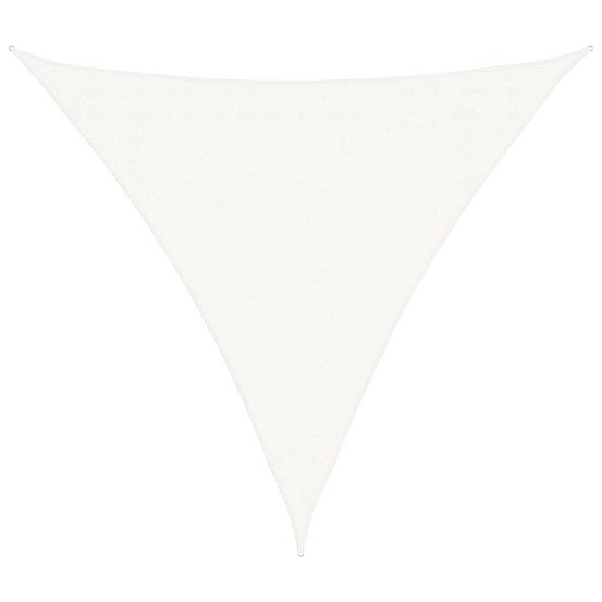 Voile d'ombrage pehd triangulaire 3,6 x 3,6 x 3,6 m blanc