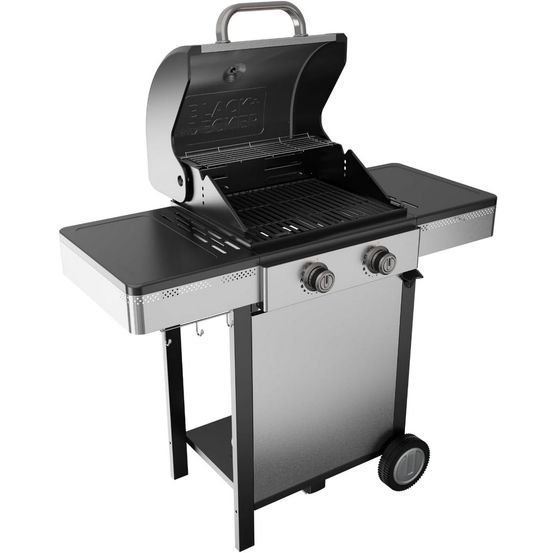 Barbecue à gaz 2 feux 3.6kw - bxog7200f