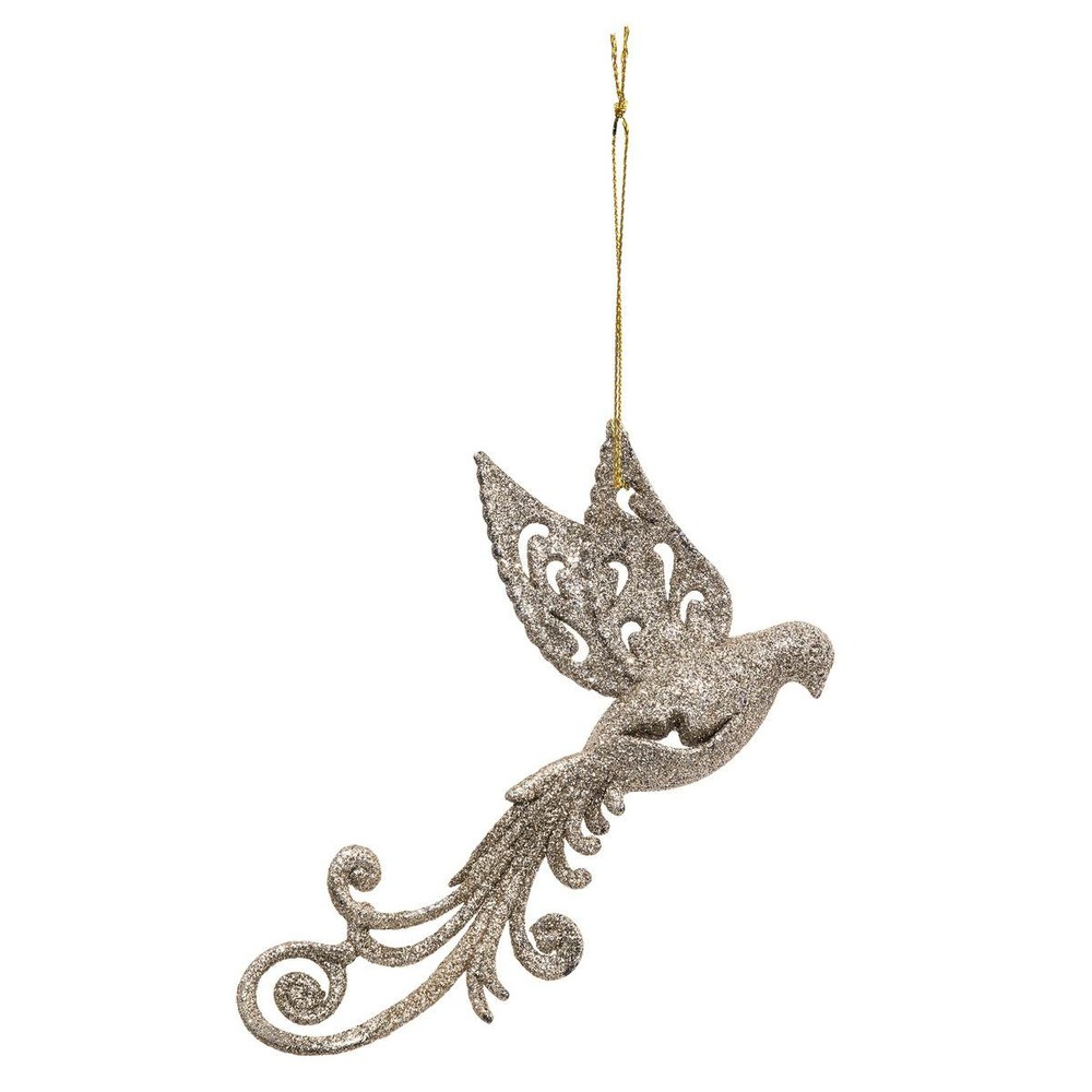 Sujet de noël oiseau lire en plastique