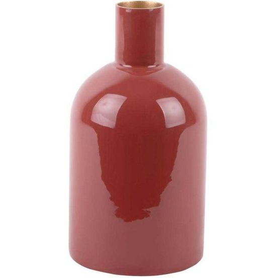 Vase en métal ivy bottle ocre