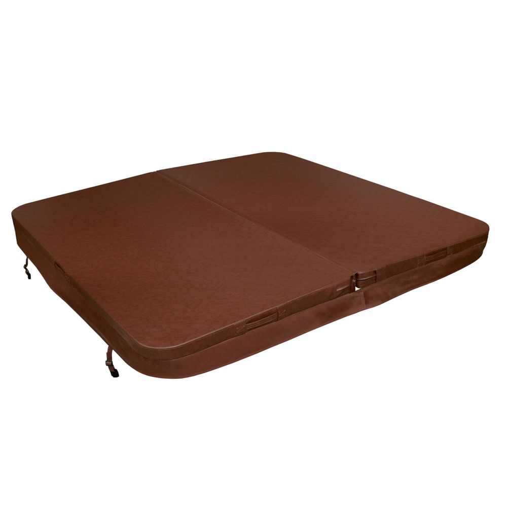 Housse de spa jardi - marron - 220 cm x 220 cm
